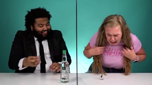 Ierse vrijwilligers tikken 's werelds sterkste drank (95% alcohol) achterover