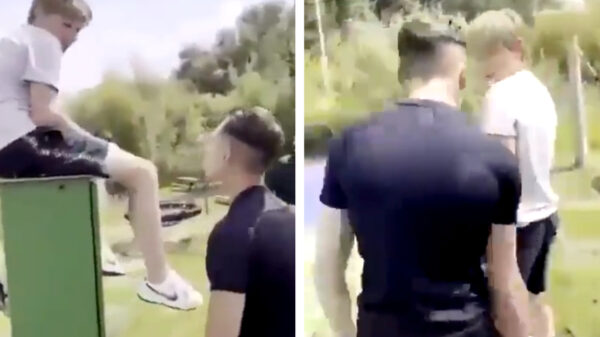 Ophef over agressieve relschopper die groepje jongens komt intimideren