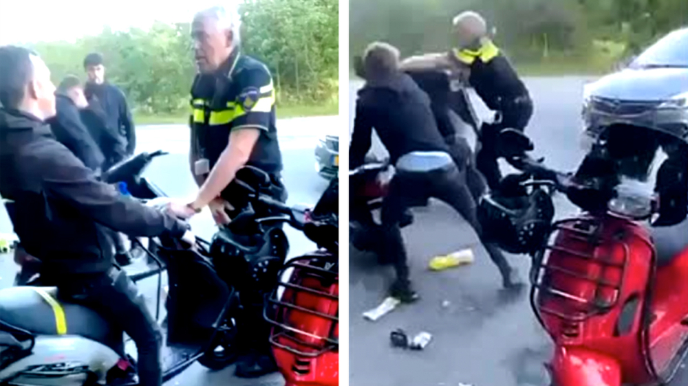 Mafkees op scooter geeft VOL GAS en probeert 3x te ontsnappen aan de politie