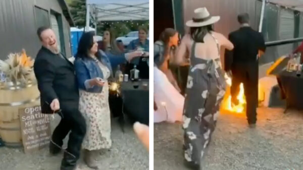 Als je net iets te bezopen oom met z'n sterretje je bruiloft bijna in de fik zet