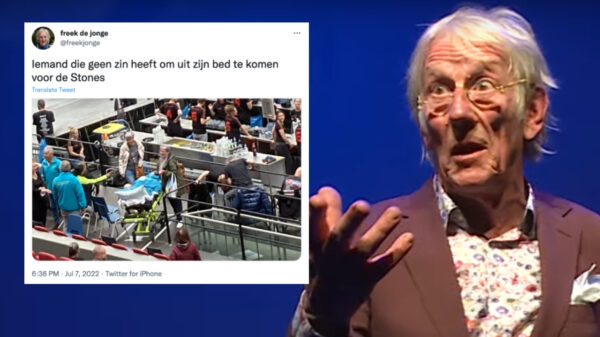Ophef rondom grap Freek de Jonge over terminale man bij Rolling Stones-concert