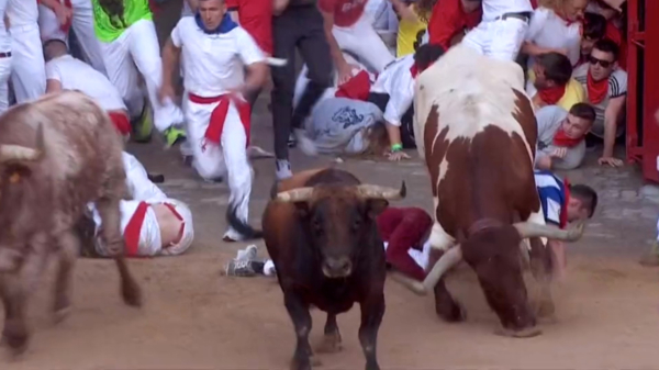 Meerdere gewonden bij stierenrennen tijdens San Ferminfeesten in Pamplona