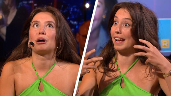 Awkward: iedereen vroeg zich gisteravond af wat Jules precies geslikt had bij Renze