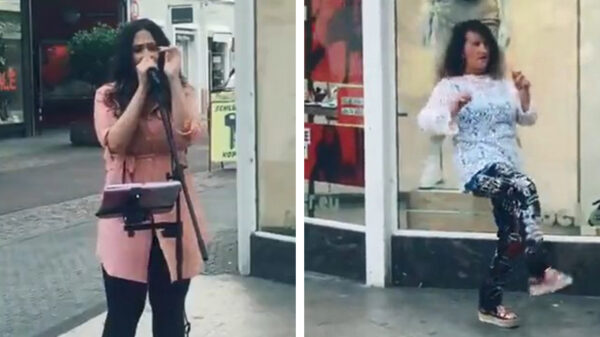 Gekkie ziet haar droom als achtergronddanseres eindelijk in vervulling gaan