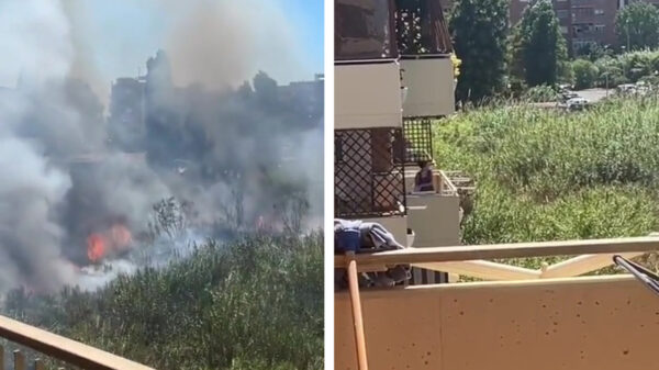 Heldin van de dag weet een enorme brand te blussen in haar eentje