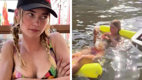 De bikini van Emma Wortelboer bleek net niet alles te kunnen verhullen