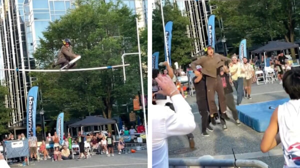 Dit wereldrecord pogo-stickhoogspringen is verdomde indrukwekkend