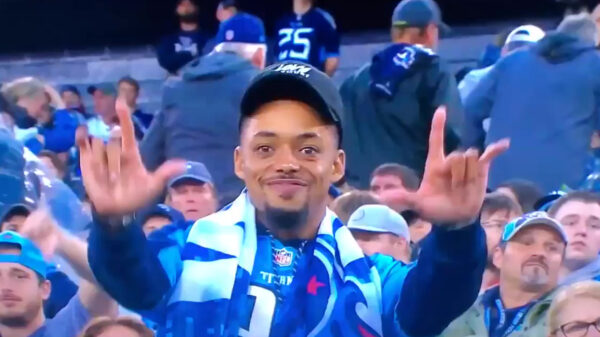 Prutser met vlag laat zien dat je nooit moet opgeven