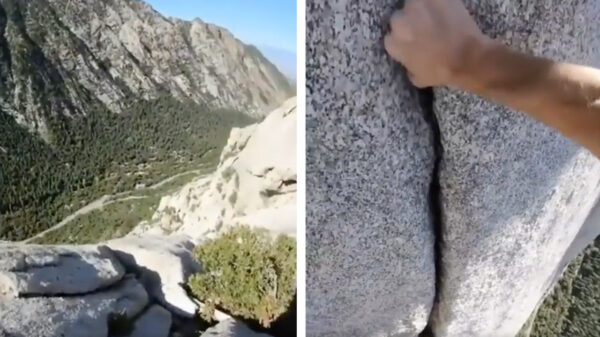 Goedemorgen: tijd voor een lekkere ontspannen klimsessie voor extreme waaghalzen