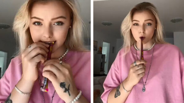 Blondje weet een kameleon perfect te imiteren