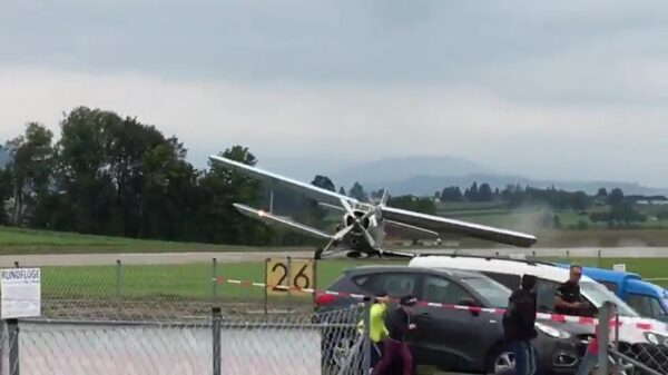 Landen met een oldtimer blijkt nog helemaal niet zo makkelijk