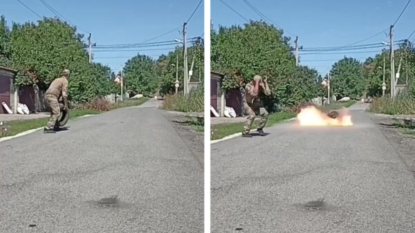 Mijnen onschadelijk maken gaat prima met een autoband