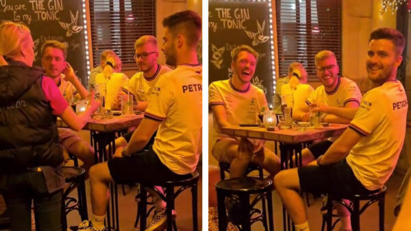 Zo kan het ook: even wat Mercedes-fans op een Red Bulletje trakteren