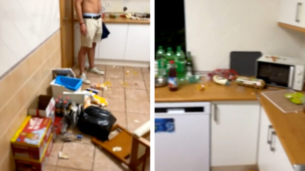 Zo ziet een uit de hand gelopen feestje van Nederlandse vakantiegangers in Albufeira eruit