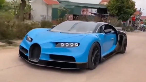 Klushelden bouwen van modder hun eigen Bugatti Chiron