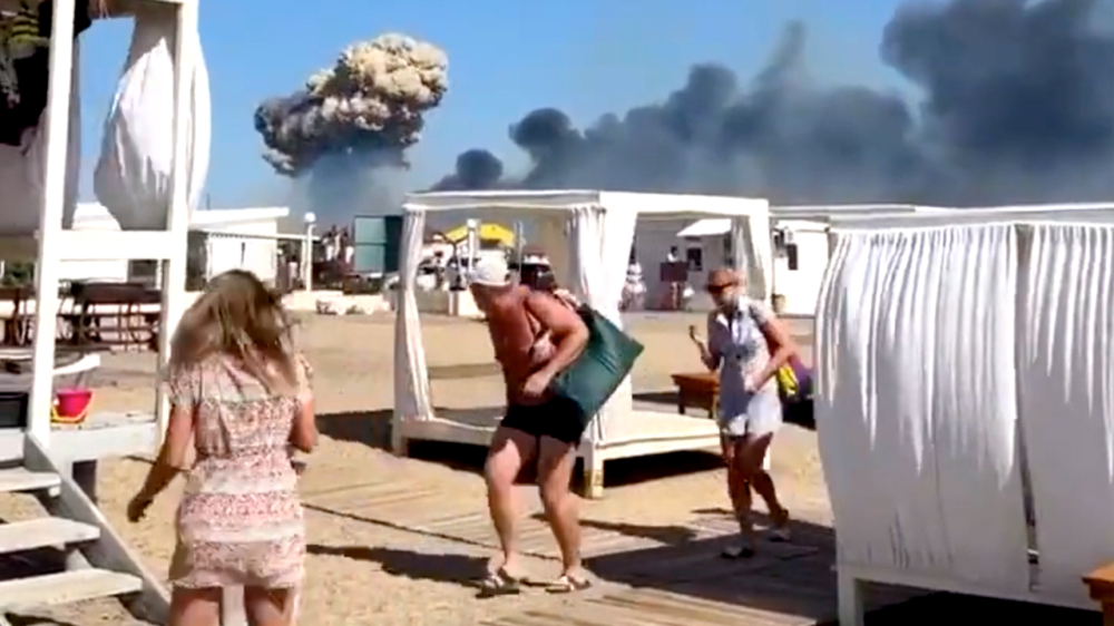 De Krim gebombardeerd: Russische inwoners en toeristen zien de oorlog van dichtbij