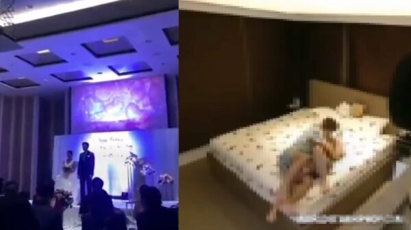 Man choqueert gasten op bruiloft met video van bewijsmateriaal van zijn overspelige bruid