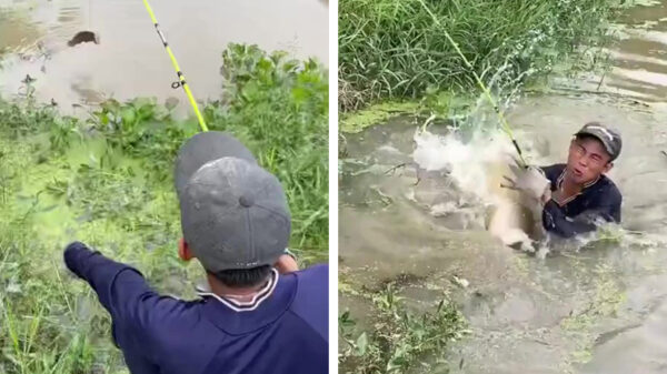 Visser weet bijna het Monster van Loch Ness aan de haak te slaan