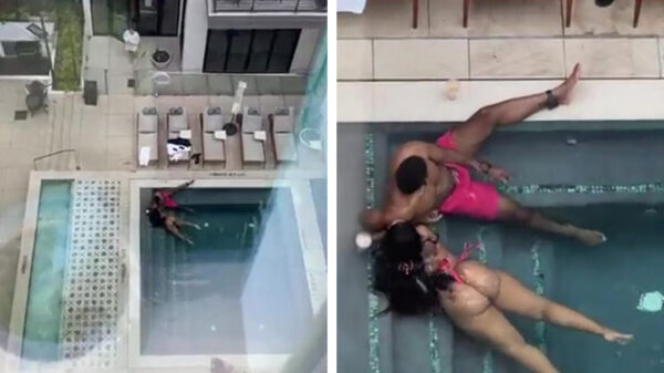 Chillen met je vriendin maar wel zorgen dat je enkelband niet nat wordt