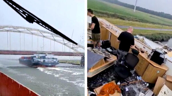 Schipper op Schelde-Rijnkanaal schat hoogte verkeerd in en kan nieuwe stuurhut uitzoeken