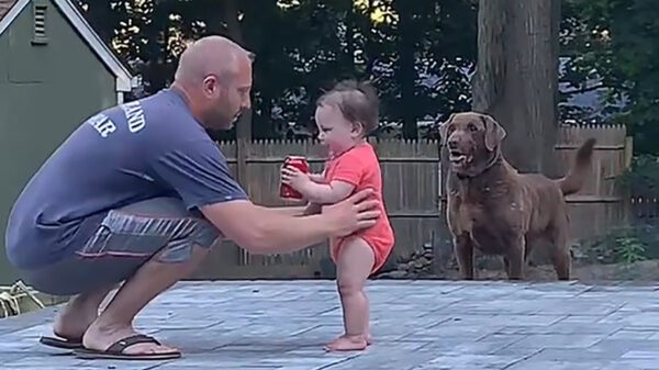 Papa weet de tijd met zijn dochtertje prima door te komen