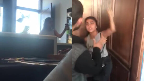 Iets zegt ons dat deze vrouw liever niet gefilmd wordt