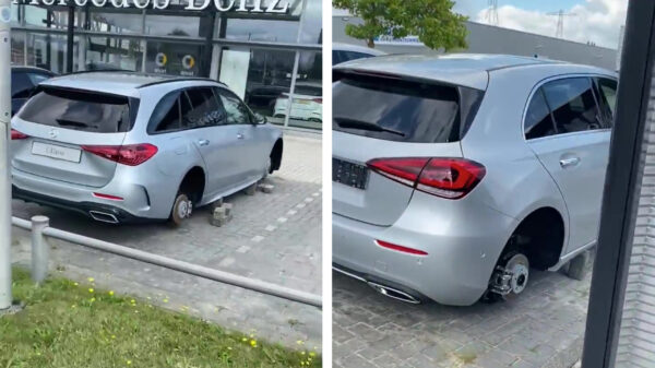 Mercedesgarage in Groningen slachtoffer van brutale velgendieven