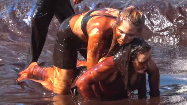 Dames die in de jus worstelen mag wat ons betreft een Olympische sport worden