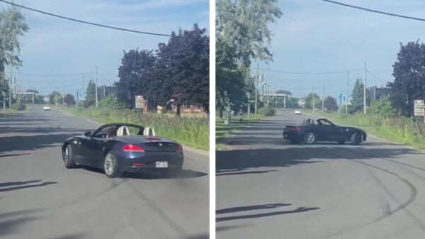 Amateurcoureur kannie rijden nie en parkeert zijn BMW vol in de sloot