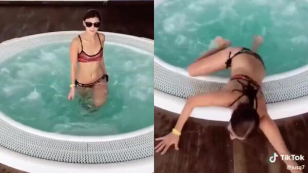 Sexy een jacuzzi uitlopen is niet voor iedereen weggelegd