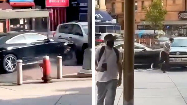 Ondertussen in GTA New York City: zieke achtervolging tussen automobilisten