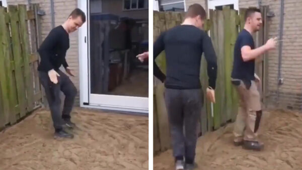 Omdat 'ie weer voorbijkomt: op z'n Nederlands het zand aanstampen