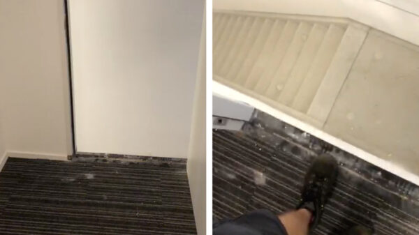 Ondertussen in Rotterdam: "Baas, de trap zit erin hoor!"