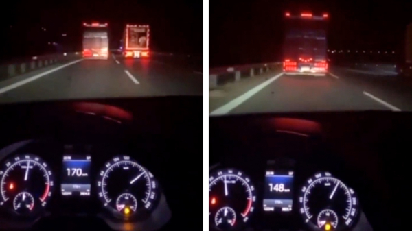 Beroepschauffeurs janken met 170 km/u over de Duitse Autobahn