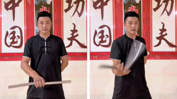 Zo, die is goed met nunchaku's