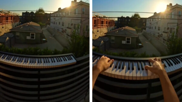 Muzikale eindbaas maakt een fijn deuntje met het auto-alarm van zijn buurman