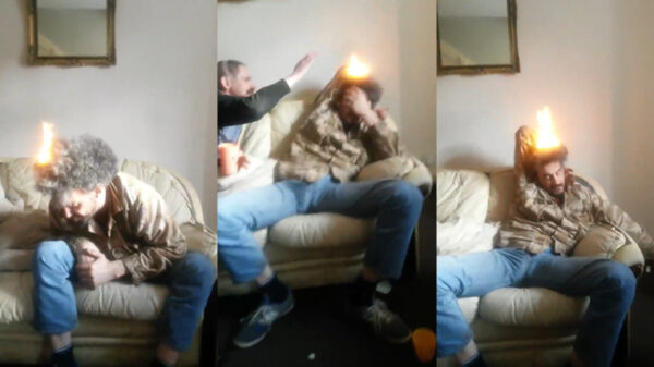 Bezopen Afrojack heeft het niet in de gaten dat zijn haren in de hens staan