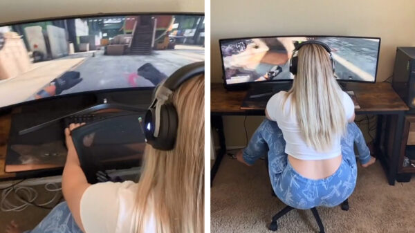 Nondeju, dat is nog eens een indrukwekkende widescreenmonitor