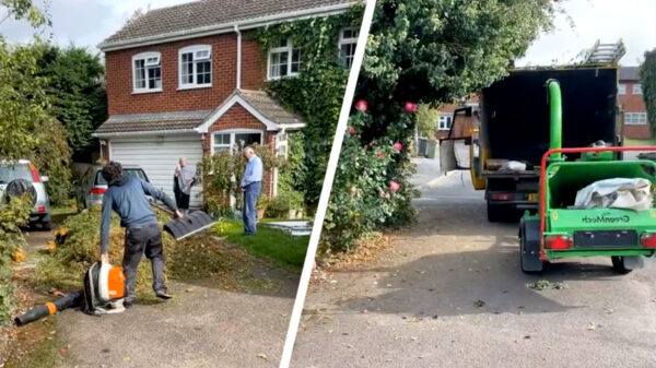 Het motto van deze hovenier: niet betalen is lekker zelf de troep opruimen