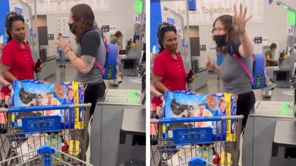 Voordringer Becky heeft een complete meltdown als ze wordt geconfronteerd bij de kassa