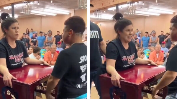 Truus krijgt het tijdens slapping contest heel stevig te verduren