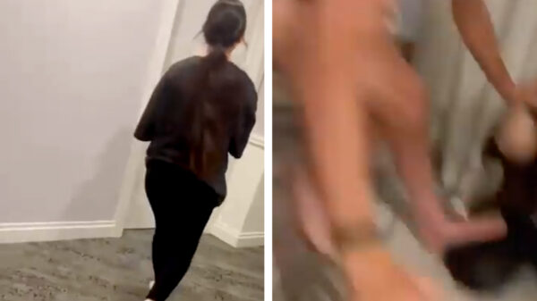 Beelden van woedende Mathieu van der Poel die tieners "aanvalt" in hotel in Australië