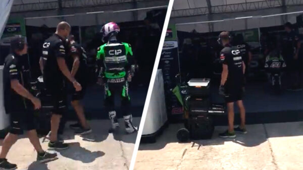 Motorcoureur Tom Booth-Amos door mecanicien geschopt en geslagen na klachten over zijn motor