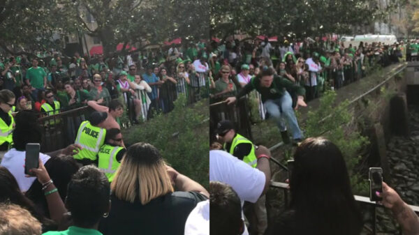 Het slechtste plan van vandaag: een politieagent dropkicken