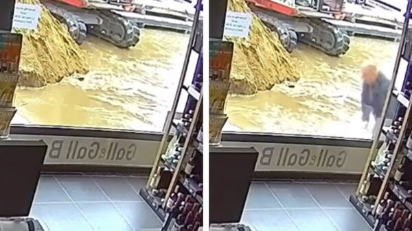 Plons! Fietser neemt onvrijwillige ochtendduik dankzij wegwerkzaamheden