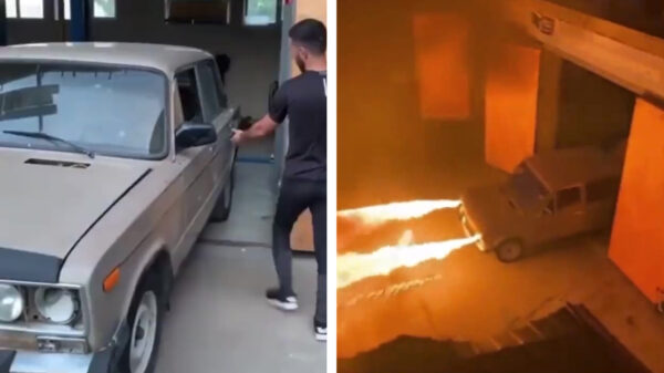 Deze Lada is uitermate geschikt als je last hebt van linksrijders