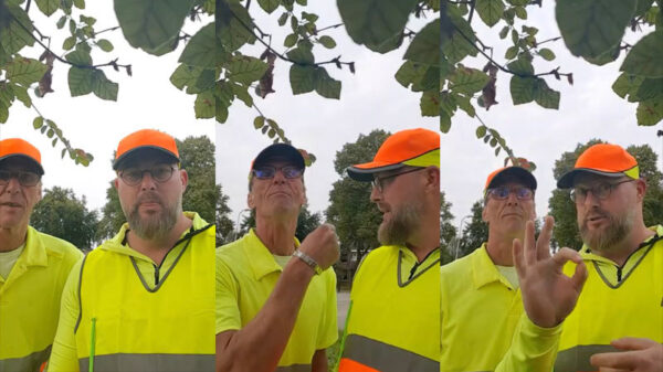 Attente verkeersregelaars hebben een bericht voor onze 'Jordy'