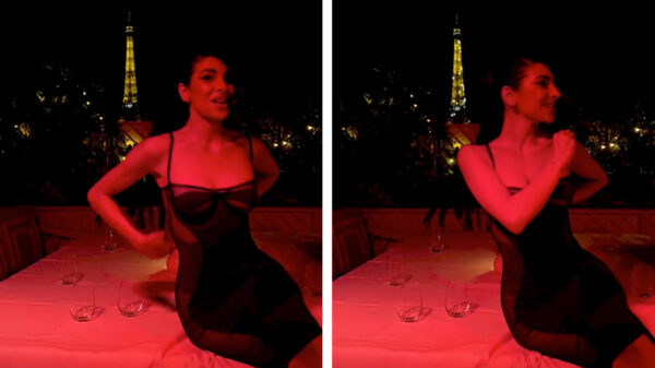 Drama: het bandje van Anna Nooshins favoriete doorzichtige jurk is geknapt