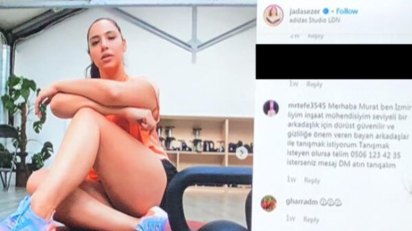 Ophef op Engelse televisie vanwege vunzige tekst bij foto sexy plussize-model Jada Sezer