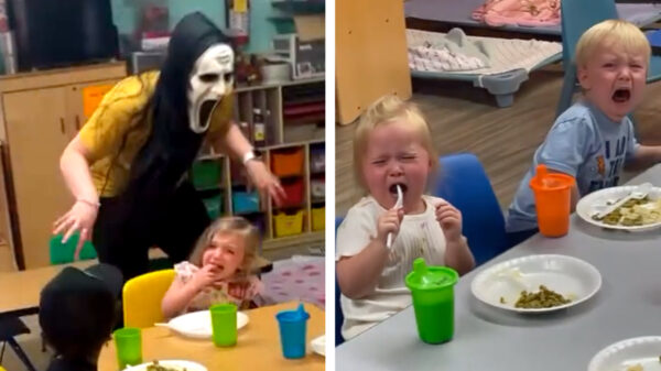 Medewerkers in Mississippi vervolgd die kleuters trauma bezorgen met Scream-masker